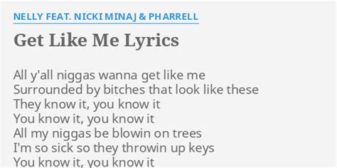 get like me lyrics nelly|get like me nicki minaj.